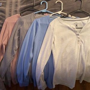 Blue Mountain long sleeve shirts with 5 buttons